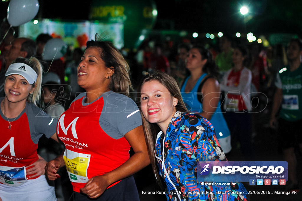 Unimed Night Run: Etapa Coração :: Paraná Running 2016