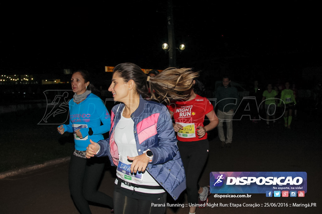 Unimed Night Run: Etapa Coração :: Paraná Running 2016