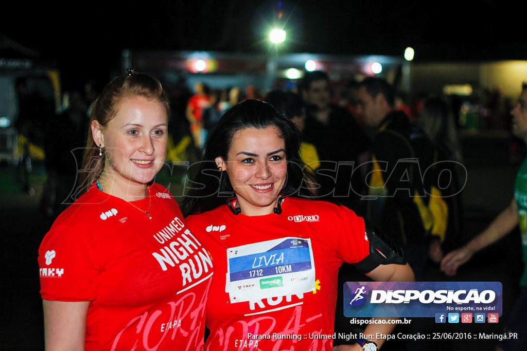 Unimed Night Run: Etapa Coração :: Paraná Running 2016