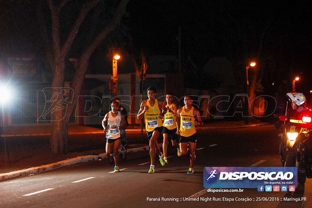 Unimed Night Run: Etapa Coração :: Paraná Running 2016