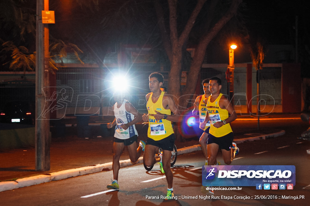 Unimed Night Run: Etapa Coração :: Paraná Running 2016