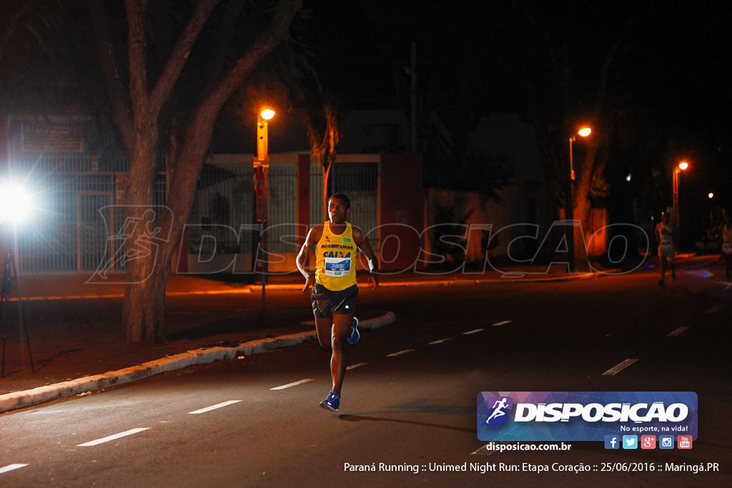 Unimed Night Run: Etapa Coração :: Paraná Running 2016