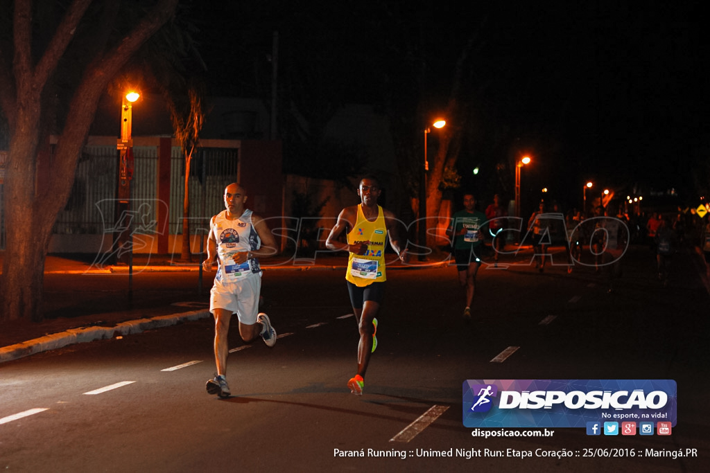 Unimed Night Run: Etapa Coração :: Paraná Running 2016