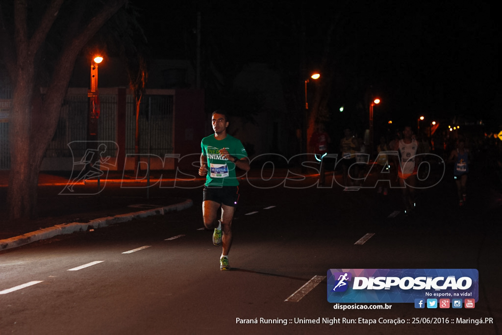 Unimed Night Run: Etapa Coração :: Paraná Running 2016