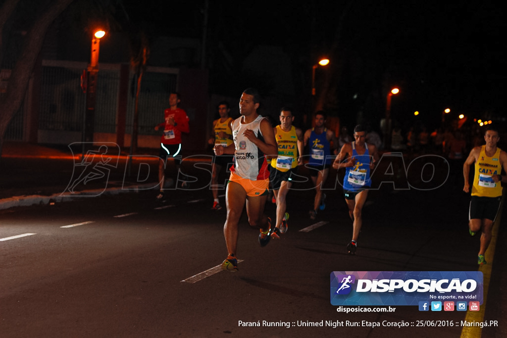 Unimed Night Run: Etapa Coração :: Paraná Running 2016