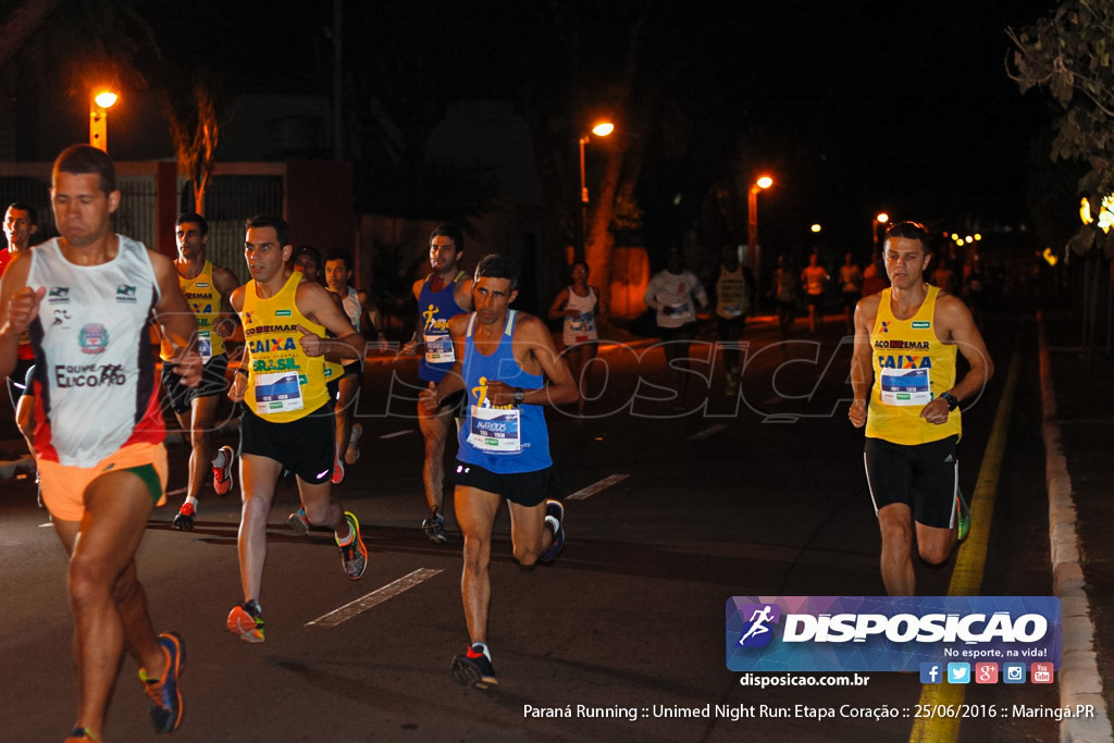 Unimed Night Run: Etapa Coração :: Paraná Running 2016