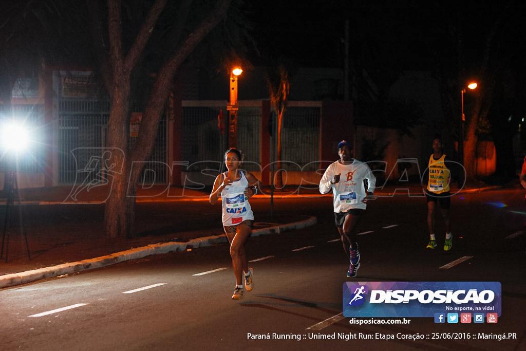 Unimed Night Run: Etapa Coração :: Paraná Running 2016