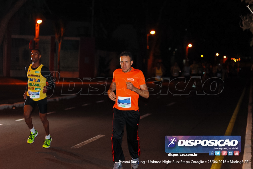 Unimed Night Run: Etapa Coração :: Paraná Running 2016