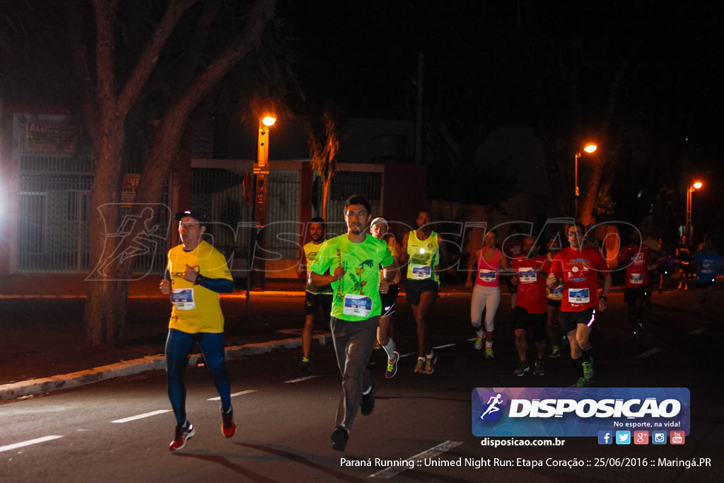 Unimed Night Run: Etapa Coração :: Paraná Running 2016