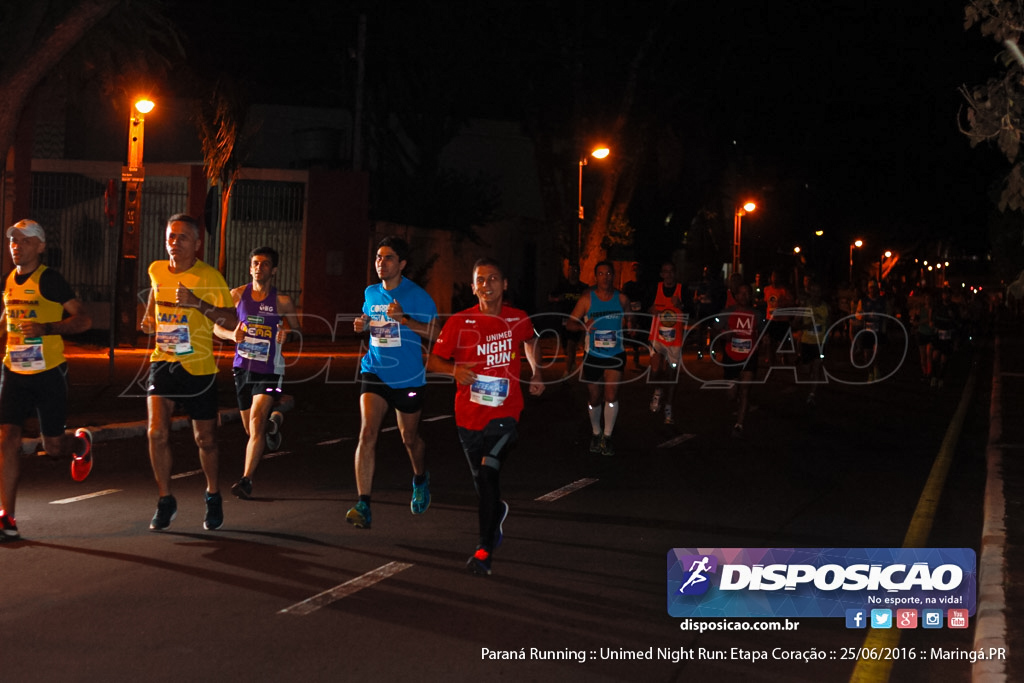 Unimed Night Run: Etapa Coração :: Paraná Running 2016