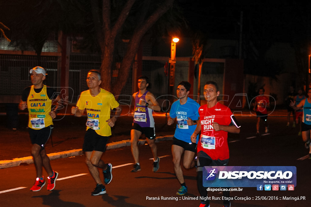 Unimed Night Run: Etapa Coração :: Paraná Running 2016