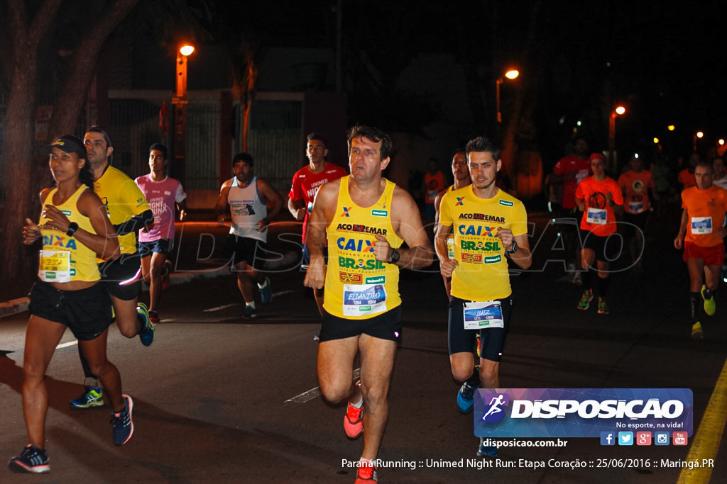 Unimed Night Run: Etapa Coração :: Paraná Running 2016