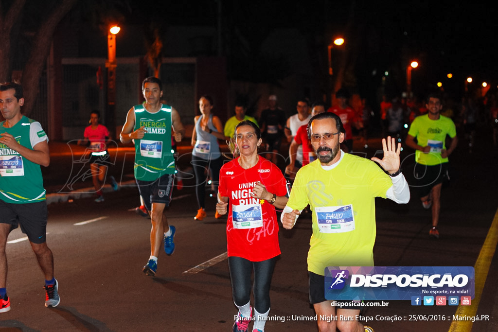 Unimed Night Run: Etapa Coração :: Paraná Running 2016