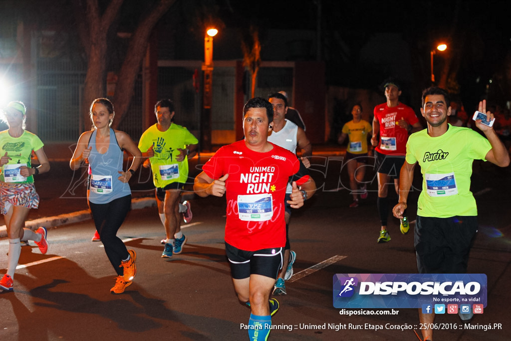 Unimed Night Run: Etapa Coração :: Paraná Running 2016