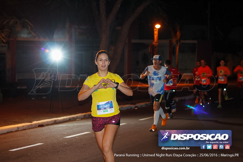 Unimed Night Run: Etapa Coração :: Paraná Running 2016