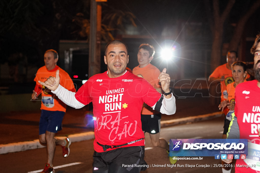 Unimed Night Run: Etapa Coração :: Paraná Running 2016