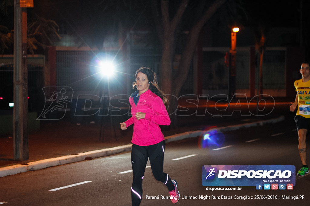 Unimed Night Run: Etapa Coração :: Paraná Running 2016