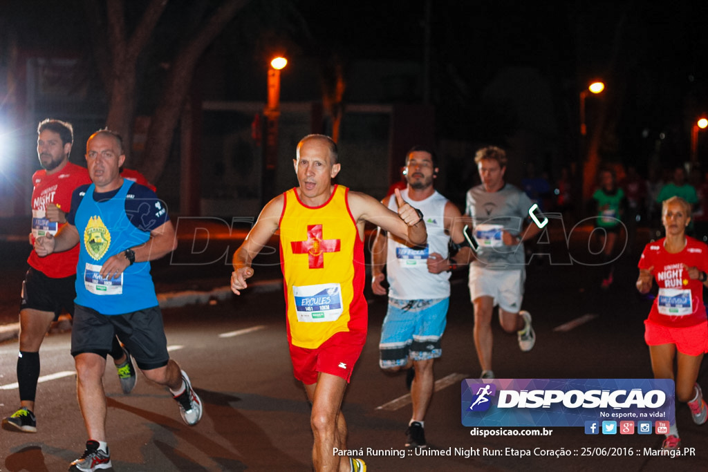 Unimed Night Run: Etapa Coração :: Paraná Running 2016