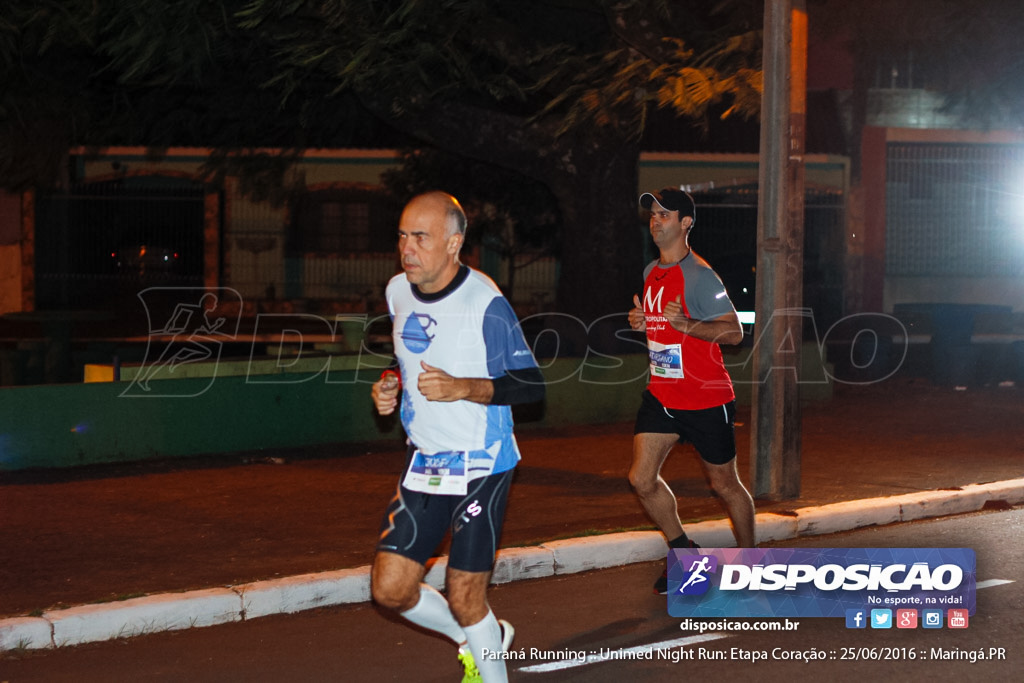 Unimed Night Run: Etapa Coração :: Paraná Running 2016