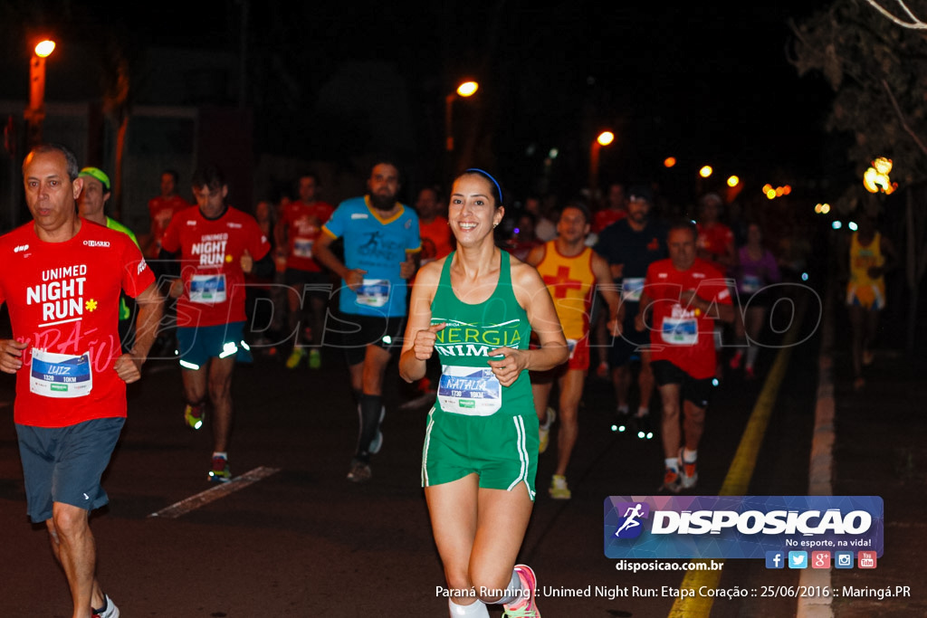 Unimed Night Run: Etapa Coração :: Paraná Running 2016