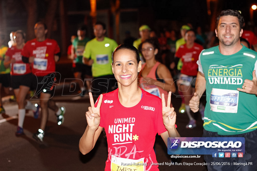 Unimed Night Run: Etapa Coração :: Paraná Running 2016