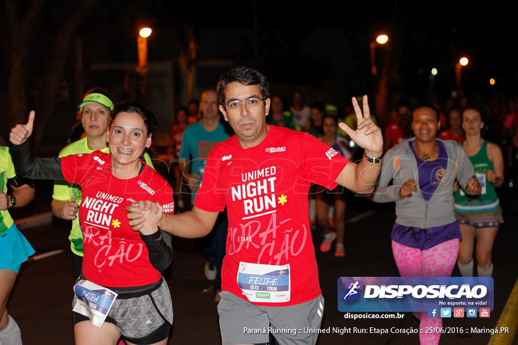 Unimed Night Run: Etapa Coração :: Paraná Running 2016