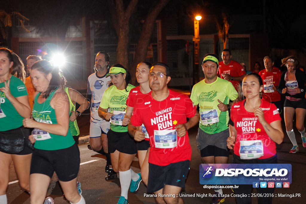 Unimed Night Run: Etapa Coração :: Paraná Running 2016