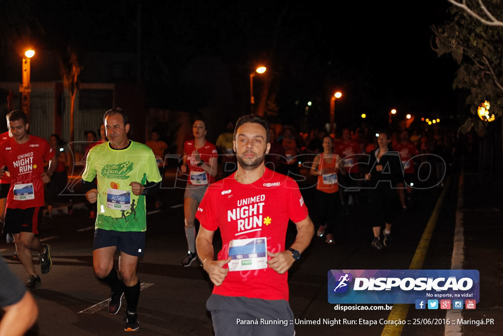 Unimed Night Run: Etapa Coração :: Paraná Running 2016