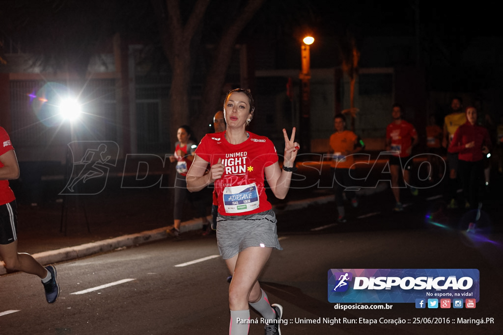 Unimed Night Run: Etapa Coração :: Paraná Running 2016