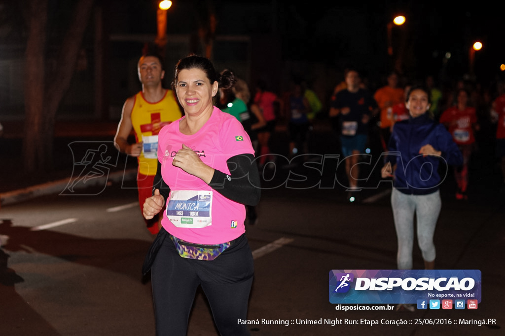 Unimed Night Run: Etapa Coração :: Paraná Running 2016