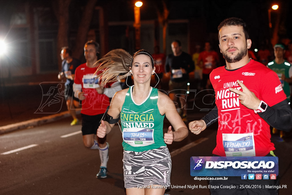 Unimed Night Run: Etapa Coração :: Paraná Running 2016