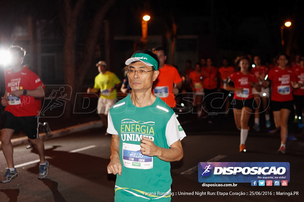 Unimed Night Run: Etapa Coração :: Paraná Running 2016