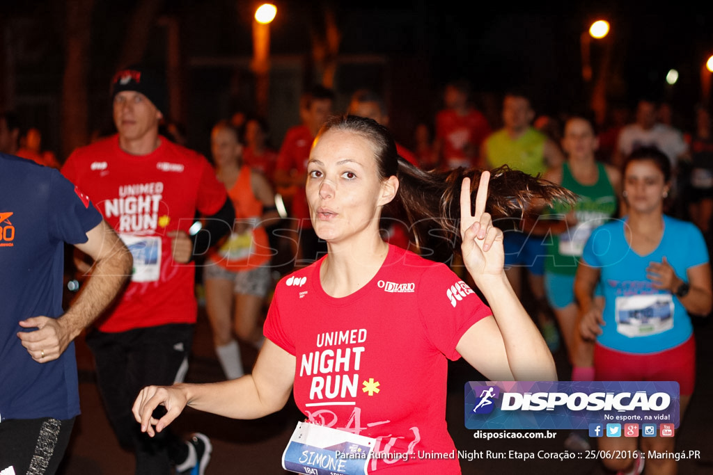 Unimed Night Run: Etapa Coração :: Paraná Running 2016