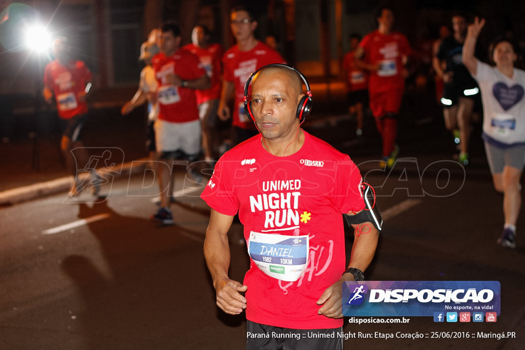 Unimed Night Run: Etapa Coração :: Paraná Running 2016