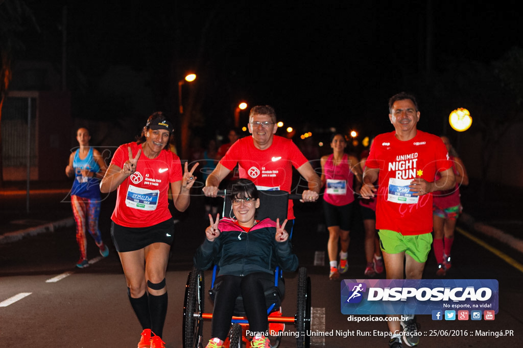 Unimed Night Run: Etapa Coração :: Paraná Running 2016