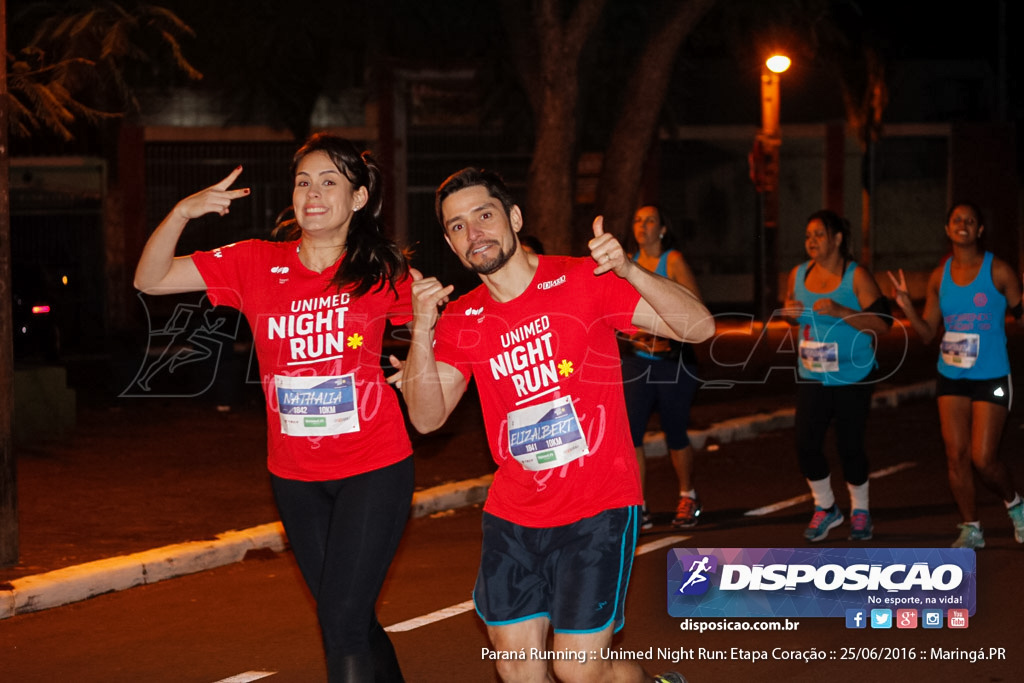 Unimed Night Run: Etapa Coração :: Paraná Running 2016