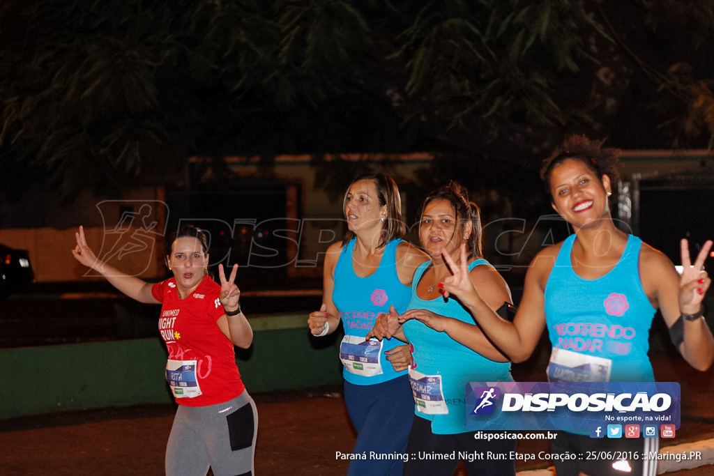 Unimed Night Run: Etapa Coração :: Paraná Running 2016