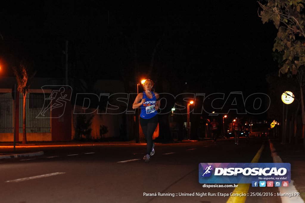 Unimed Night Run: Etapa Coração :: Paraná Running 2016