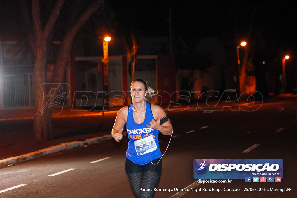 Unimed Night Run: Etapa Coração :: Paraná Running 2016