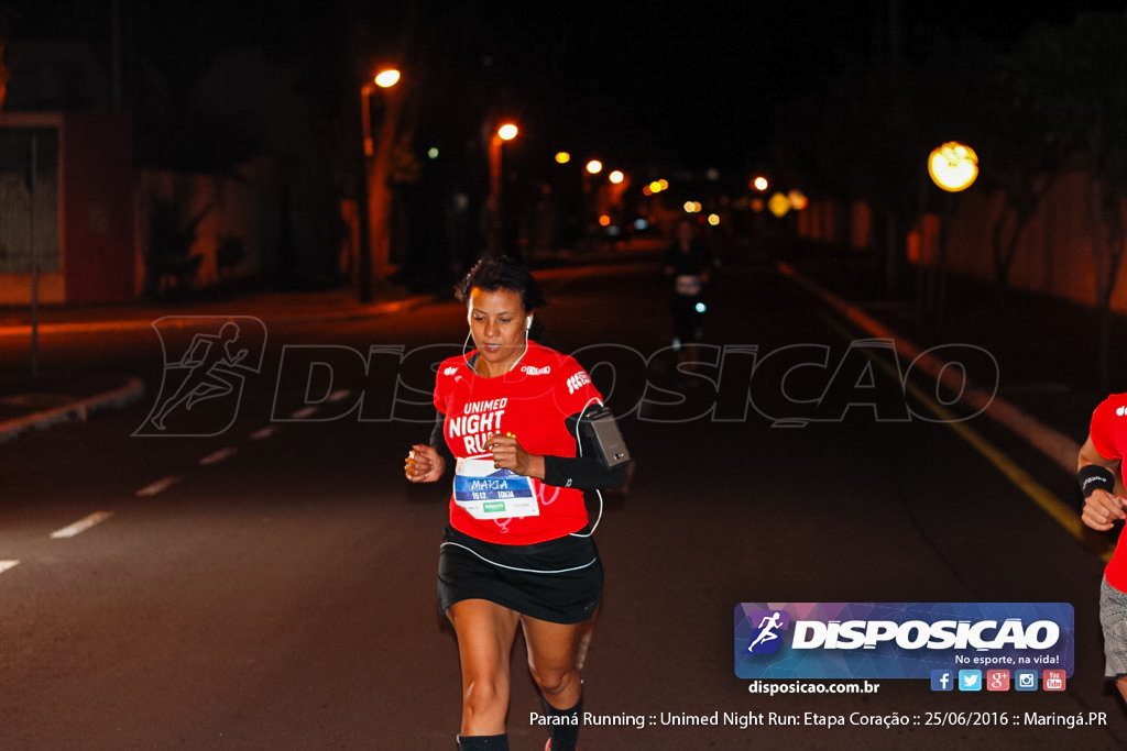 Unimed Night Run: Etapa Coração :: Paraná Running 2016