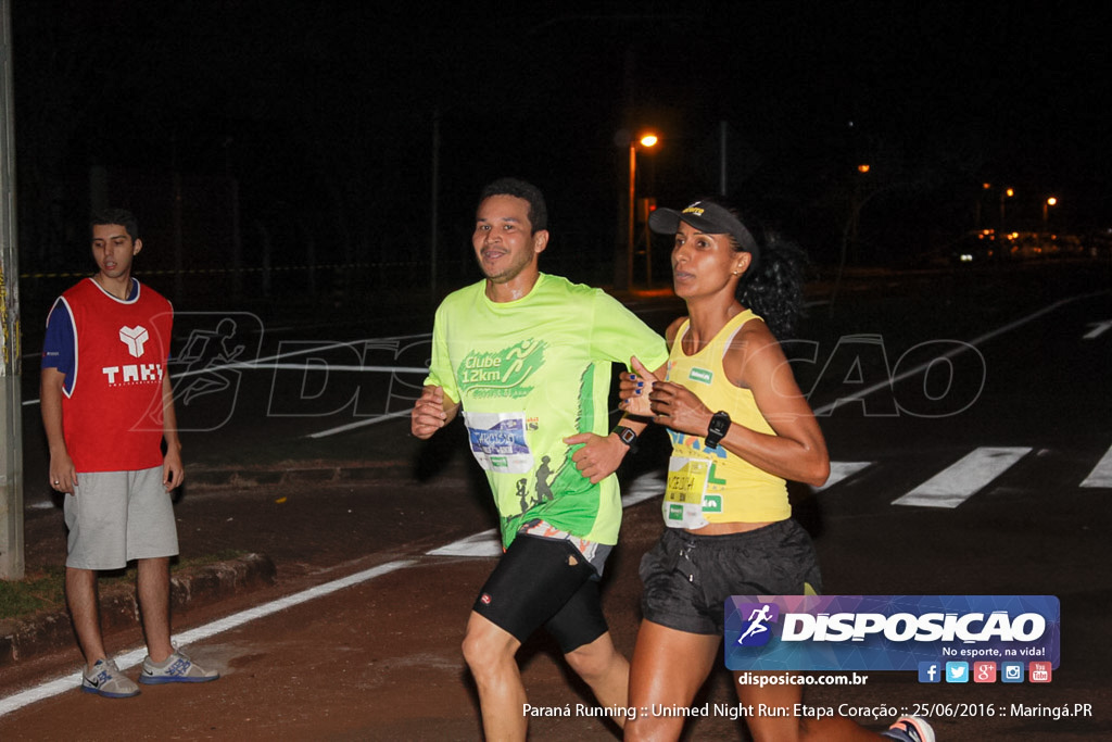 Unimed Night Run: Etapa Coração :: Paraná Running 2016