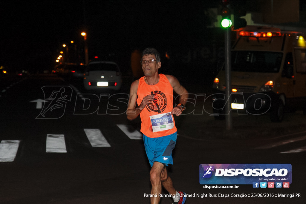 Unimed Night Run: Etapa Coração :: Paraná Running 2016