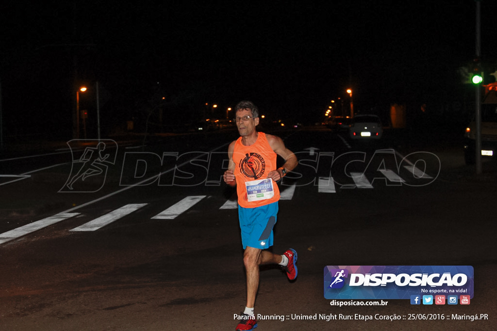 Unimed Night Run: Etapa Coração :: Paraná Running 2016