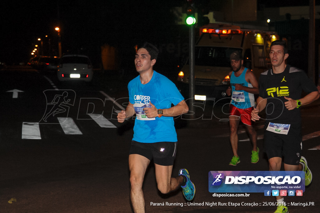 Unimed Night Run: Etapa Coração :: Paraná Running 2016