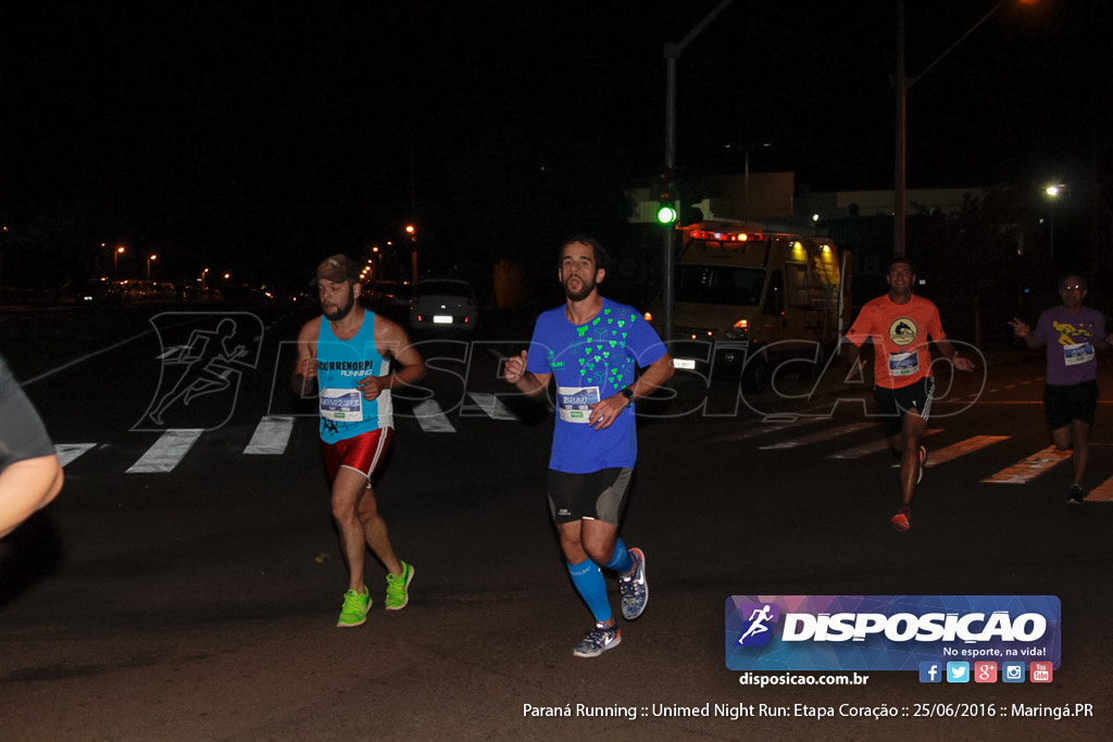 Unimed Night Run: Etapa Coração :: Paraná Running 2016