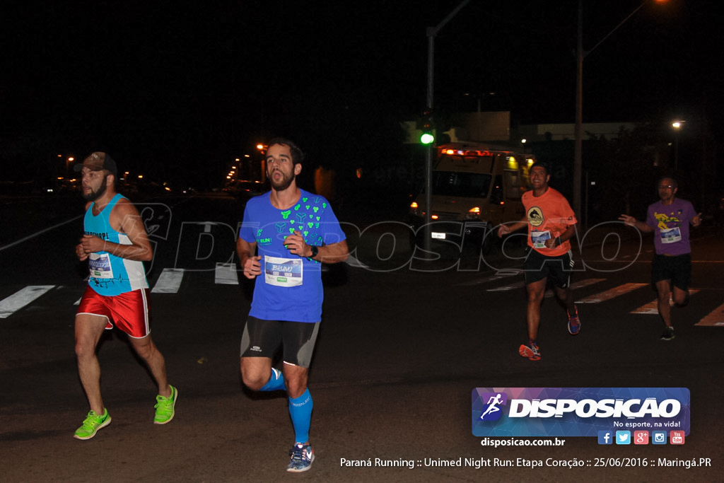 Unimed Night Run: Etapa Coração :: Paraná Running 2016