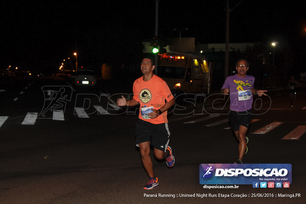 Unimed Night Run: Etapa Coração :: Paraná Running 2016