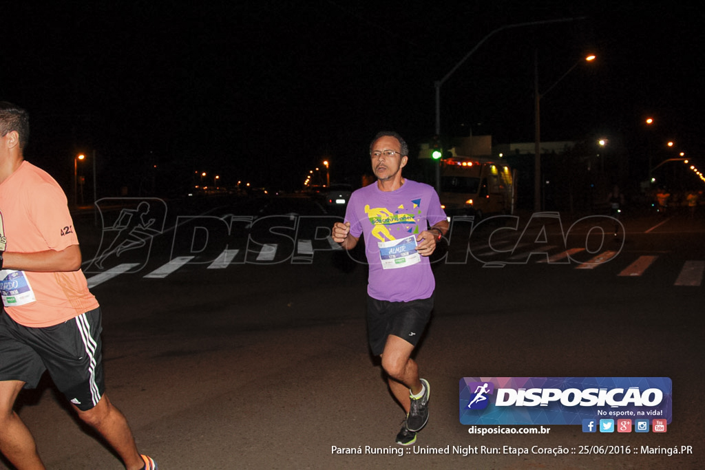 Unimed Night Run: Etapa Coração :: Paraná Running 2016