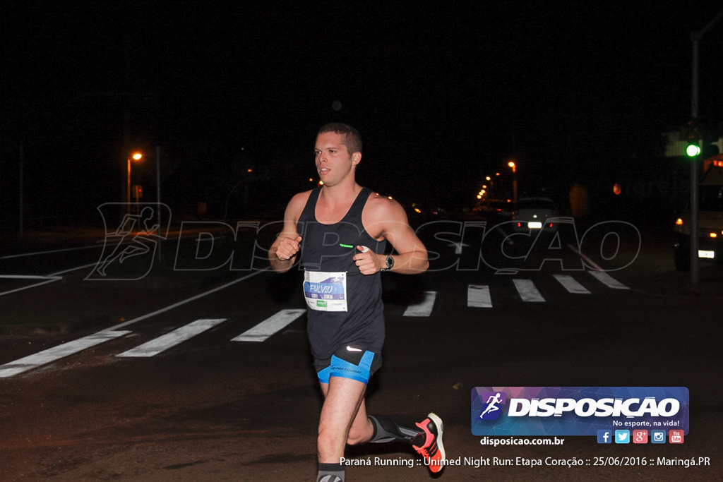 Unimed Night Run: Etapa Coração :: Paraná Running 2016