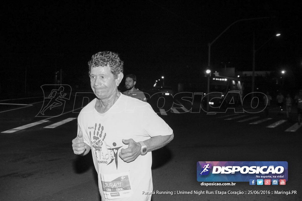 Unimed Night Run: Etapa Coração :: Paraná Running 2016